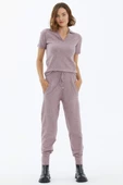 Cepli Bağcıklı Triko Pantolon - Gül thumbnail 3