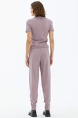 Cepli Bağcıklı Triko Pantolon - Gül thumbnail 4