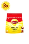 Lipton Yellow Label Demlik Siyah Poşet Çay 150 Adet 3 Paket thumbnail 4
