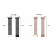 ​​​Apple Watch 38mm KRD-78 PU Deri Kordon Strap Kayış - 2