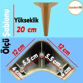 Aspen Lüks Mobilya Kanepe Koltuk Tv Ünitesi Konsol Yükseltici Ayağı Ayakları 20 Cm Ahşap Desenli thumbnail 4