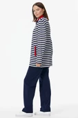 Çizgili Marine Eşofman Takım - Lacivert thumbnail 6