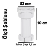 Ayarlanabilir Dolap Mobilya Tezgah Puf Yükseltici Yükseltme Ayağı 10 Cm Beyaz Ayakları - 4