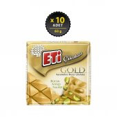 Eti Gold Antep Fıstıklı Karamelize Beyaz Çikolata 60 g x 10 Adet - 1