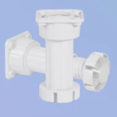 Ayarlanabilir Dolap Mobilya Tezgah Puf Yükseltici Yükseltme Ayağı 10 Cm Beyaz Ayakları - 5