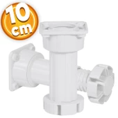 Ayarlanabilir Dolap Mobilya Tezgah Puf Yükseltici Yükseltme Ayağı 10 Cm Beyaz Ayakları - 1