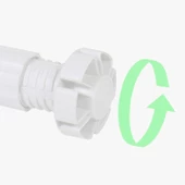Ayarlanabilir Dolap Mobilya Tezgah Puf Yükseltici Yükseltme Ayağı 10 Cm Beyaz Ayakları - 3