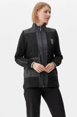 Kapitone Kombinli Dik Yaka Eşofman Takım - Siyah thumbnail 2