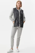 Kapitone Yelekli Üçlü Eşofman Takım - Gri thumbnail 2