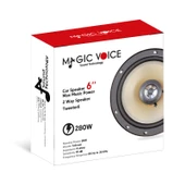MAGICVOICE TS-613B 6 16 CM 280 WATT ÇİFT YOLLU TWEETERLI TEKLİ OTO HOPARLÖR (YEDEK HOPARLÖR) - 3