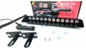12 Ledli Cam Içi Flaşlı Vantuzlu Flaşllı Lamba Kırmızı-Beyaz-Mavi - 5