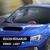 CARUB Silecek Rüzgarlığı Krom-Kırmızı - 4