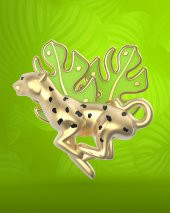 Leopar & Tropikal Yaprak Broş Seti - 7