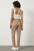 Beli Lastikli Önü İp Detaylı Eşofman Alt - Bej thumbnail 5