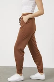 Paça Detaylı Jogger Eşofman Altı - Taba - 4