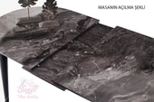 Skala Oval Mdf Açılır Masa Ceviz + 4 Adet Talia Sandalye Takım - 2