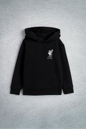 Liverpool Futbol Takımı Özel Tasarım Baskılı Çocuk Kapşonlu Sweatshirt Hoodie - 1