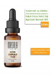 Masala Saf Kayısı Çekirdeği Yağı 20 ml. (Apricot Kernel Oil)  Soğuk Pres thumbnail 1