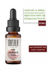 Masala Saf Nar Çekirdeği Yağı 20 ml. (Pomegranate Carrier Oil) Soğuk Pres thumbnail 1