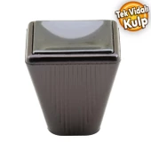 Fonte Düğme Dolap Dolabı Çekmece Kulpu Kulpları Kulbu Plastik Füme Tek Vidalı Kulp Mobilya Mutfak thumbnail 1