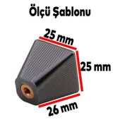 Fonte Düğme Dolap Dolabı Çekmece Kulpu Kulpları Kulbu Plastik Füme Tek Vidalı Kulp Mobilya Mutfak thumbnail 6