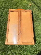 Vintage Ahşap Çerçeveli Kubbeli Katlanır Ayna 132x103cm Hasarlı - 9