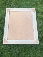 Vintage Plastik Çerçeveli Desenli Ayna 80x95cm Hasarlı - 9