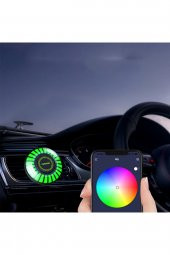 Bluetooth Araba Rgb Ortam Işığı Usb Ritim Kokulu Lamba Şerit Hava Spreyi Pickup Led Silindir APP - 2