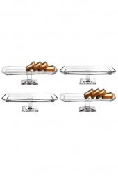 4lü Nude Ayaklı Baton Servis Tabağı/sunum Tabağı thumbnail 3