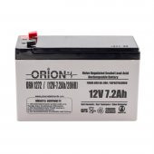 Orion 12V 7.2Ah Bakımsız Kuru Akü - T1 İnce Soket - 10/2022 Üretim - 1