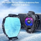 Coofbe RGB Led Işıklı Telefon Isı Göstergeli Telefon Soğutucu Fanı, Ultra Sessiz Soğutucu - 2