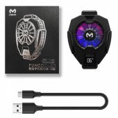 Coofbe RGB Led Işıklı Telefon Isı Göstergeli Telefon Soğutucu Fanı, Ultra Sessiz Soğutucu - 4