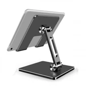 Coofbe Katlanabilir Yükseklik Eğim Ayarlı Masaüstü Tablet Standı Telefon Standır Tablet Tutucu - 1