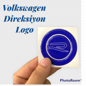VOLKSWAGEN GOLF 8 POLO TİAGO T-ROC TIGUEN T-CROSS UYUMLU R LOGO DİREKSİYON STICKER thumbnail 2