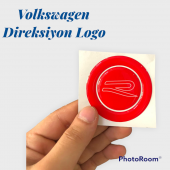 VOLKSWAGEN GOLF 8 POLO TİAGO T-ROC TIGUEN T-CROSS UYUMLU R LOGO DİREKSİYON STICKER thumbnail 2