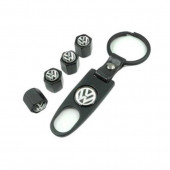 VOLKSWAGEN LOGOLU METAL ANAHTARLIK VE LOGOLU SİBOP KAPAKLARI - 1