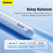 Baseus Apple İpad Pro 11 Stylus Dokunmatik Tablet Kalemi,Aktif Versiyon,125mAh Kablosuz Şarjlı Kalem - 2