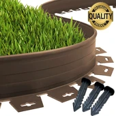 Çim Ayırıcı 25 M Kahverengi Çim Sınırlayıcı 8 Kg Hammadde Çim Ayracı Çim Ayırıcı Bariyeri - 1