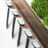 Lux Garden Çim Ayırıcı 2.5 M Kahverengi Çim Sınırlayıcı Taş Toprak Ayıracı Çim Ayracı Çim Ayırıcı Bariyeri - 3
