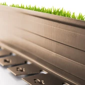 Lux Garden Çim Ayırıcı 2.5 M Kahverengi Çim Sınırlayıcı Taş Toprak Ayıracı Çim Ayracı Çim Ayırıcı Bariyeri - 5