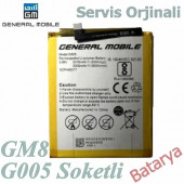 General Mobile Discovery GM8 Batarya G005 Soketli Uyumlu Servis Ürünü Yedek Batarya - 1