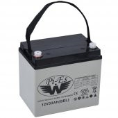 WPİES 12V 33A Engelli Arabaları İçin Jel Akü WP-12V33 ENG - 1