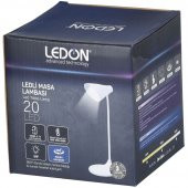 LEDON 20 Ledli Dokunmatik Tuşlu 3 Renk Tonlu Şarjlı Masa Lambası LD-8802 - 2