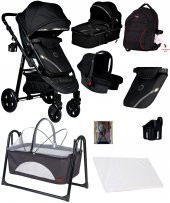 Yeni Ekonomi Paket 8 In 1 Baby Home 940 Travel Sistem Bebek Arabası 340 Anne Yanı Bebek Sepeti Beşik - 3