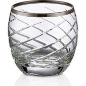 Kcd Armoni Platin Kesme El Dekor Yaldızlı 6 Adet Desenli Su Bardağı Takımı thumbnail 1