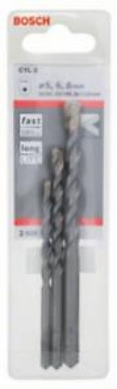 BOSCH CYL-3 Beton Matkap Ucu 3´lü Set 5-6-8 mm 2.608.597.709 - 2