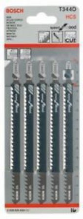 BOSCH Dekupaj Bıçağı SpeedforWood T344D 5´li 2.608.633.A34 - 1