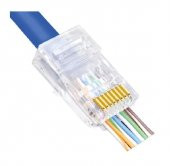 QPort Q-J600Y Yeni Nesil CAT6 50 Adet RJ-45 Konnektör - 2