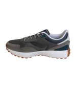 Kinetix Erkek Siyah Gri Kauçuk Kaymaz Taban Fileli Sneaker Spor Yürüyüş Ayakkabı - 6