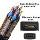 Baseus 2 Metre 60Hz 4K Type C to HDMI 2.0 4K Görüntü Aktarım Kablosu, Type to HDMİ Çevirici Adaptör - 3